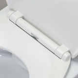 ZNTS Tiger Toilet Seat "Blade" White 426433