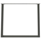 Dining Table Legs U-Shaped 2 pcs Anthracite 100x cm Steel 4012806