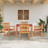 Garden Dining Set 5 pcs Brown Solid Acacia wood 3375646