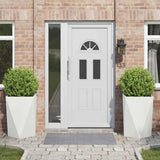 Planter 2 pcs White 50 x 50 x 75 cm Steel 883797