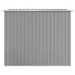 Garden Storage Shed Grey Metal 257x205x178 cm 42907