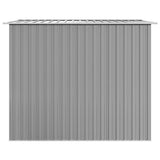 Garden Storage Shed Grey Metal 257x205x178 cm 42907