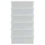 Plastic Storage Boxes 6 pcs 25 L Stackable 3189188