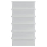 Plastic Storage Boxes 6 pcs 25 L Stackable 3189188