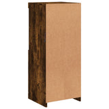 Sideboard with LED Lights Smoked Oak 41x37x100 cm 836690