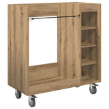 Golf Cabinet with Wheel Plain Artisan Oak 90 x 45 x 98 cm 899470