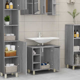 Bathroom Cabinet Grey Sonoma 60x32x53.5 cm Engineered Wood 826373