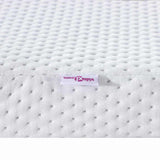 Mattress Topper White 90 x 200 x 6 cm Jaquard Fabric 4106190
