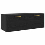 Wall Cabinet Black oak 100 x 36.5 x 35 cm Engineered wood 879566
