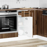 Kitchen Base Cabinet Lucca Brown Oak Engineered Wood 853704