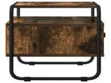 Bedside Cabinet Smoked Oak 40 x 39.5 x 40 cm Engineered Wood 8007675