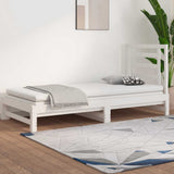Pull-out Day Bed without Mattress White 2x cm 3108603