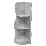 Corner Shelf Concrete Grey 34 x 33 x 102 cm Engineered Wood 899939