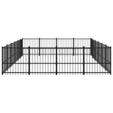 Outdoor Dog Kennel Steel 22.58 m 3124628