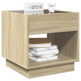 Bedside Table with Infinity LED Sonoma Oak 50x50x50 cm 3284086