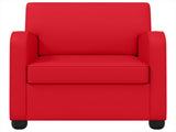 Armchair Red Faux Leather 42043431