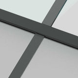 Sliding Door with Hardware Set Black 102.5x205 cm Tempered Glass 3375980