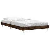 Bed Frame without Mattress Smoked Oak 90x200 cm Engineered Wood 832274