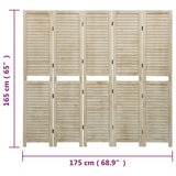 5-Panel Room Divider 175x165 cm Solid Wood Paulownia 338580
