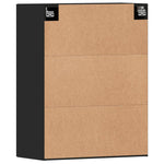 Wall Mounted Cabinets 2 pcs Black Engineered Wood 3197898