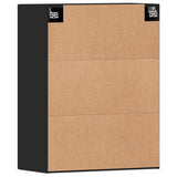 Wall Mounted Cabinets 2 pcs Black Engineered Wood 3197898