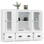 Highboards 3 pcs White Engineered Wood 3185295
