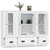 Highboards 3 pcs White Engineered Wood 3185295