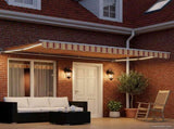 Manual Awning Frame with LEDs Yellow, Orange and White 4 x 3 m 3420618