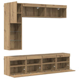 TV Cabinet 7 pcs Artisan Oak Engineered Wood 3402984
