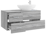 Bathroom Furniture Set 2 pcs Grey Sonoma Engineered Wood 3403997
