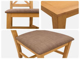 Dining Set 3 pcs Grey Solid Oak Wood 3430326
