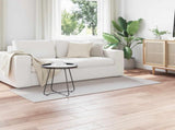 Area Rugs Rectangular LUGO Cream and Grey 80 x 200 cm Polyester 42022714