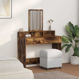 Dressing Table Smoked Oak 100 x 41 x 140 cm Engineered Wood 865149