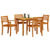 Garden Dining Set 5 pcs Brown Solid Acacia Wood 3375670