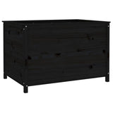 Garden Raised Bed Black 119.5x82.5x78 cm Solid Wood Pine 825314