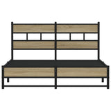 Metal Bed Frame without Mattress Sonoma Oak 160x200 cm 4017275