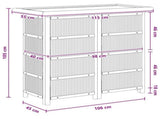 Outdoor Bar Table Natural 115 x 55 x 105 cm Bamboo 42028066