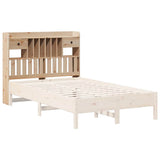 Headboard with Storage 135 cm Solid Wood Pine 855514