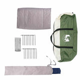 Teepee Tent 10-Person Green and White 567 x 470 x 242 cm 42004065