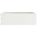 Lawn Edging 6 pcs White 40 x 40 x 13 cm Steel 874705