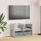 TV stand with Drawer Concrete Grey 79 x 40 x 48 cm 8000463