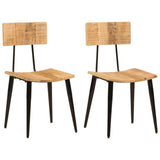 Dining Chairs 2 pcs 44x40x80 cm Solid Wood Mango 348161
