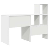 Desk with Drawer White 131.5 x 50 x 106.5 cm Engineered Wood 3337265