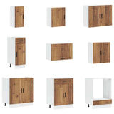 14 Piece Kitchen Cabinet Set "Porto" Old Wood Engineered Wood 3314999