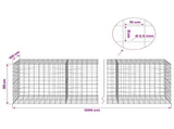 Gabion with 3.5 mm Wire and 10x10 cm Mesh 1200x100x100 cm 3463410