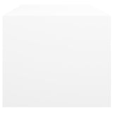 Coffee Table with Glass Doors White 102x50x42 cm 836413