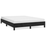 Bed Frame without Mattress Black 135x190 cm Double Double Velvet 349850
