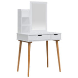 Dressing Table Set FAUSKE 3 pcs White 76 x 50 x 143 cm 3438579