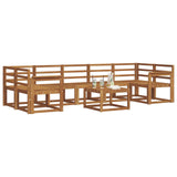 Outdoor Sofa Set 8 pcs Natural Solid Acacia Wood 3366137