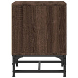 Bedside Cabinets with Glass Doors 2 pcs Brown Oak 35x37x50 cm 836531